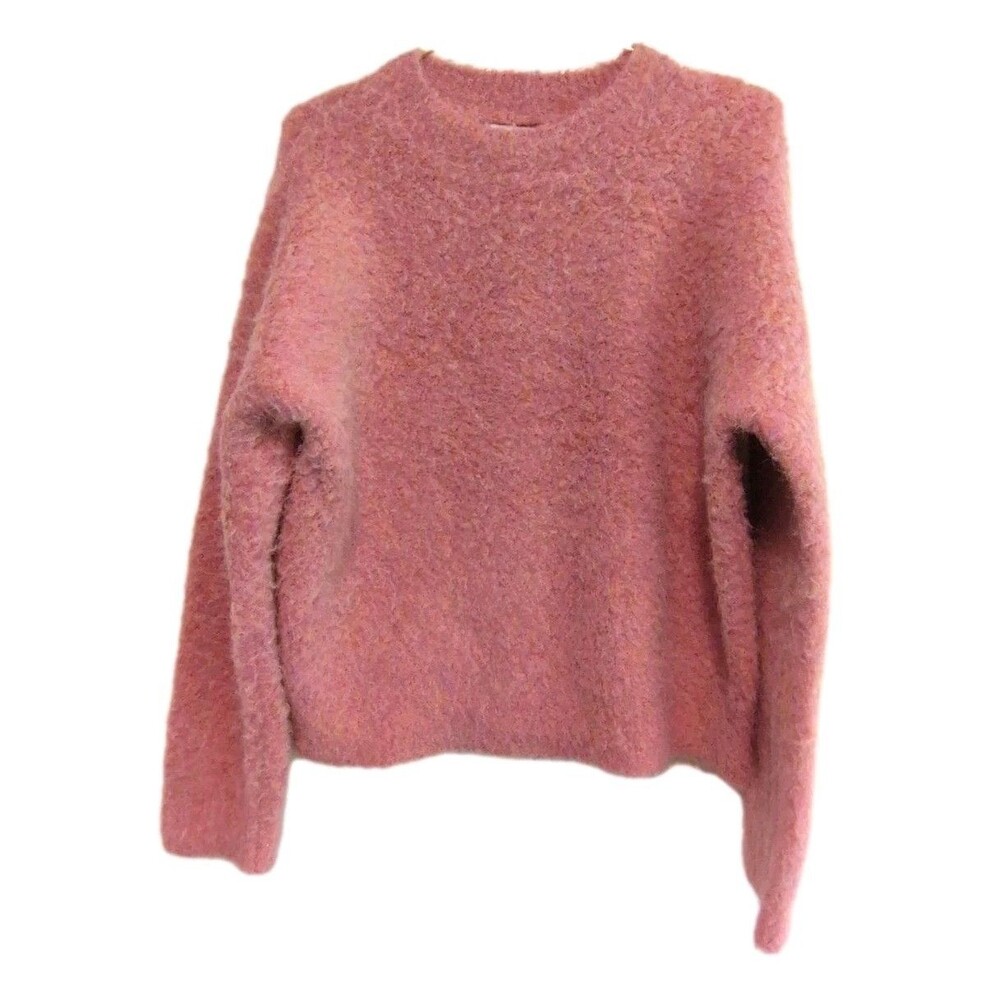 NEW Universal Thread Boucle Crewneck Pullover Sweater Pink Small